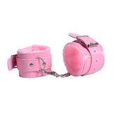 Sexy Adjustable PU Leather Plush Handcuff