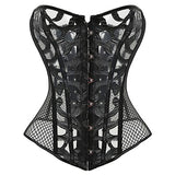 Steampunk Steel Boned Lace up Overbust Corset