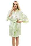 White Satin Kimono