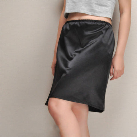 Women Satin Half Slip Underskirt