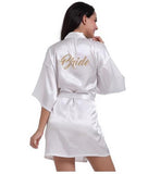 Bride Embroidery Satin Kimono