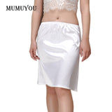 Women Satin Half Slip Underskirt