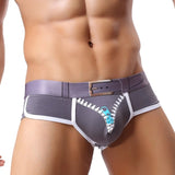 Printed Zipper Underwear