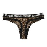 Leopard Sexy Mesh Transparent G-String