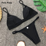 Solid Bikini Set